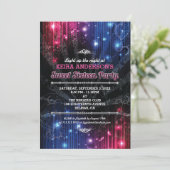 魔法のネオングローライトスウィート16パーティー 招待状 (スタンド正面)