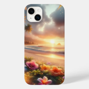 魔法のハイビスカスが咲く魅惑のトロピカルビーチ Case-Mate iPhone 14 PLUSケース