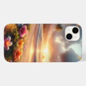 魔法のハイビスカスが咲く魅惑のトロピカルビーチ Case-Mate iPhoneケース (裏面 (横))