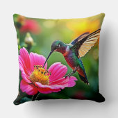 魔法のハミングバードモーメントデザイン クッション (裏面)