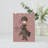 魔法のハリーポッター™水彩 インビテーションポストカード (スタンド正面)