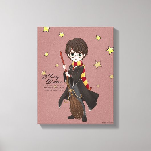 魔法のハリーポッター™水彩 キャンバスプリント (正面)