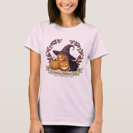 魔法のハロウィンナイト魔女パンプキンTシャツ Tシャツ