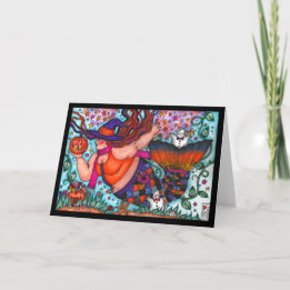 魔法のハロウィンマーメイド折り畳みカード カード