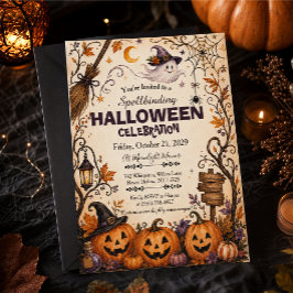 魔法のハロウィン招待状 招待状