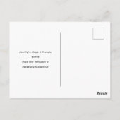 魔法のハロウィーンブラックキャットウィッチハットとムーンリ ポストカード (裏面)