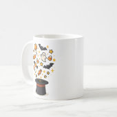 魔法のハロウィーン帽子バースト コーヒーマグカップ (正面左)