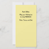 魔法のハロウィーン カード (裏面)