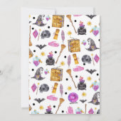 魔法のハロウィーン 水彩ファンタジー ベイビーシャワー 招待状 (裏面)