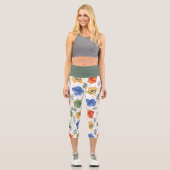 魔法のハーボロジーHOGWARTS™ハウスパターン カプリレギンス (正面)