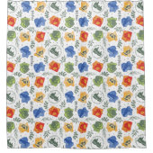 魔法のハーボロジーHOGWARTS™ハウスパターン シャワーカーテン (正面)