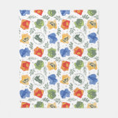 魔法のハーボロジーHOGWARTS™ハウスパターン フリースブランケット (正面)