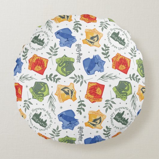 魔法のハーボロジーHOGWARTS™ハウスパターン ラウンドクッション (正面)