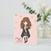 魔法のハーマイオネグレンジャー水色 インビテーションポストカード (スタンド正面)