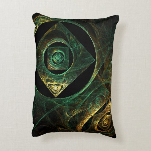 魔法のバイブレーション抽象芸術アートアクセントピロー アクセントクッション (裏面(縦))