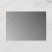 魔法のバラの受付カード エンクロージャーカード (裏面)