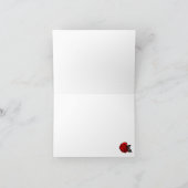 魔法のバラの感謝のメモカード サンキューカード (内部)