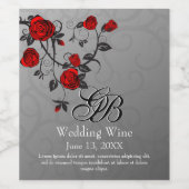 魔法のバラ ワインラベル (シングルラベル)