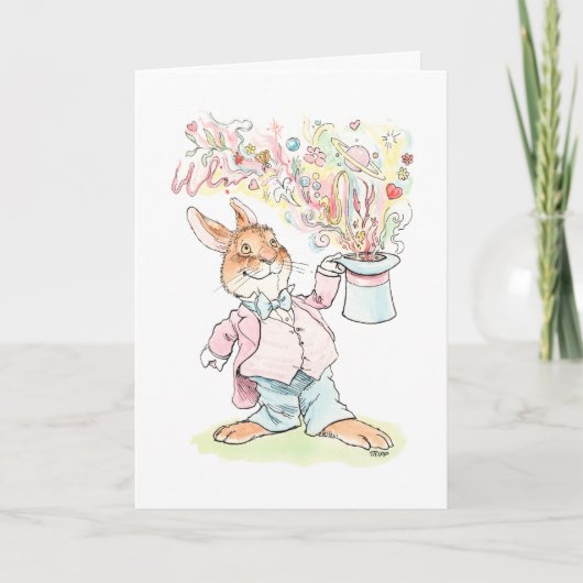 魔法のバレンタインウサギカード カード (正面)