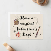 魔法のバレンタインデーをお過ごしください ノートカード (正面/裏面インサイチュ)