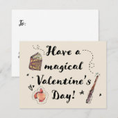 魔法のバレンタインデーをお過ごしください ノートカード (正面/裏面)