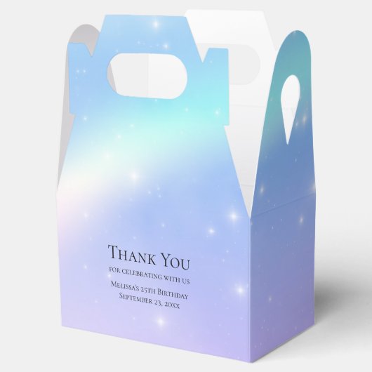 魔法のパステルクラウドとレインボーありがとう フェイバーボックス (オープン)