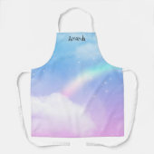 魔法のパステルクラウドと虹 エプロン (正面)