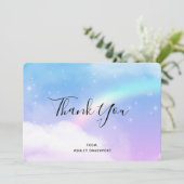 魔法のパステルクラウドと虹 サンキューカード (スタンド正面)