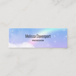 魔法のパステルクラウドと虹 スキニー名刺