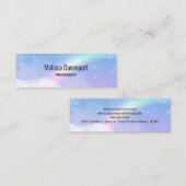 魔法のパステルクラウドと虹 スキニー名刺 (正面/裏面)