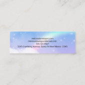 魔法のパステルクラウドと虹 スキニー名刺 (裏面)