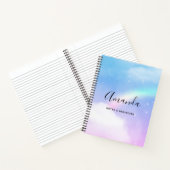 魔法のパステルクラウドと虹 ノートブック (内部)