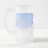 魔法のパステルクラウドと虹 フロストグラスビールジョッキ (左)