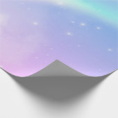 魔法のパステルクラウドと虹 ラッピングペーパー (角)