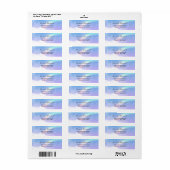 魔法のパステルクラウドと虹 ラベル (フルシート)