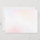 魔法のパステルユニコーンレインボー誕生日写真 サンキューカード (裏面)