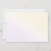 魔法のパステルユニコーン虹の赤ちゃんシャワー写真 招待状 (裏面)