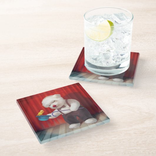 魔法のパフォーマンス ガラスコースター (アングル)