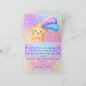 魔法のパーティー写真サンキューカード サンキューカード (内部)