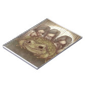 魔法のヒキガエルおよびかわいく小さい妖精 ノートブック (左側)