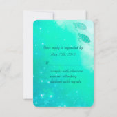 魔法のビーチまたはシー結婚サイド 出欠カード (裏面)