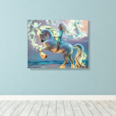 魔法のビーチ乗り キャンバスプリント (インサイチュ (ウッドフロア))