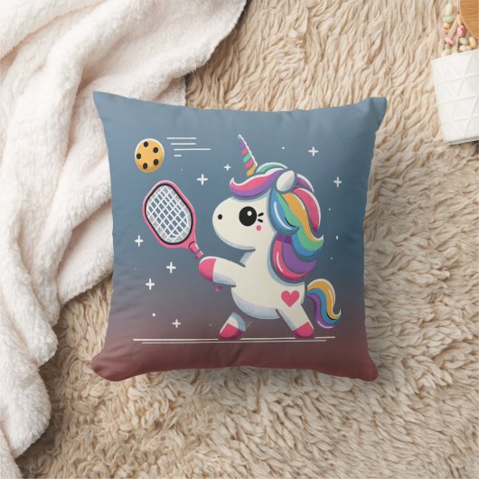 魔法のピックボールUnicorn - おもしろいファンタジープレーヤー クッション (ブランケット)