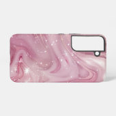 魔法のピンクの大理石の背景シームレス SAMSUNG GALAXYケース (裏面横)