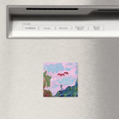 魔法のピンクの風景と姿(詳細)マグネ マグネット (インサイチュ (食洗機))