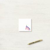 魔法のピンクパープルホルンユニコーン馬の神話 ポストイット (デスク上)