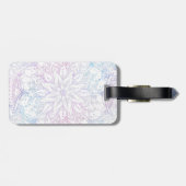 魔法のピンクブルーマンダラフラワー ラゲッジタグ (裏面横)