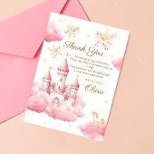 魔法のピンクプリンセスベイビーガール サンクス サンキューカード