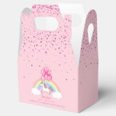 魔法のピンクユニコーンレインボー誕生日サンキュー フェイバーボックス (オープン)