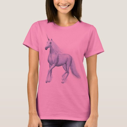 魔法のファンタジーのユニコーン Tシャツ (正面)